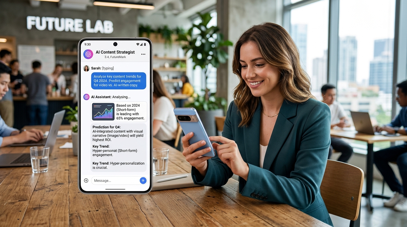 User asking questions to an AI answer engine