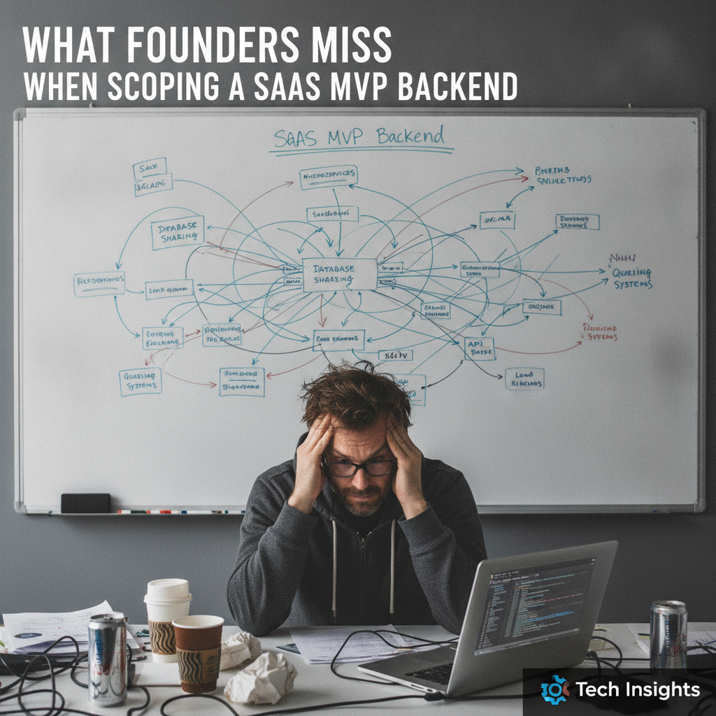 SaaS founder realizing their MVP backend requires a complete rewrite