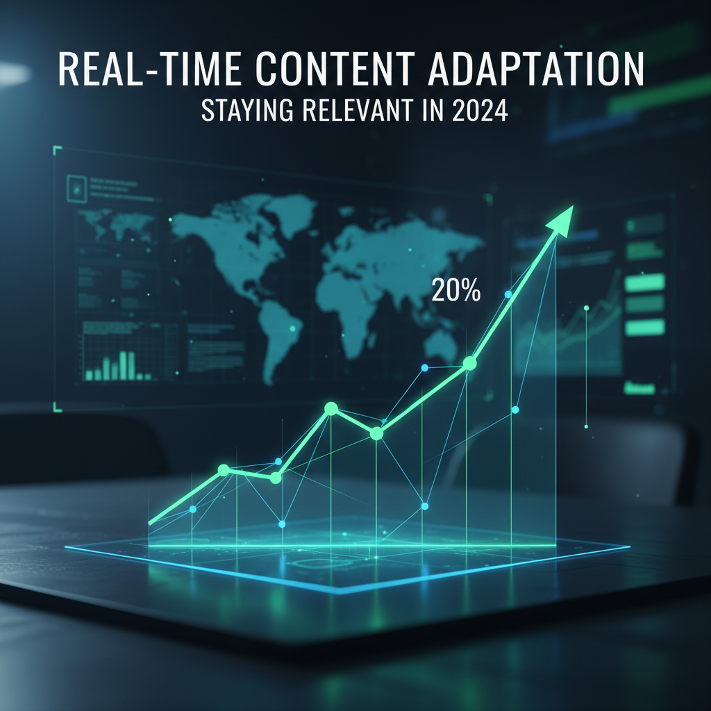 Line graph showing business growth from real-time data