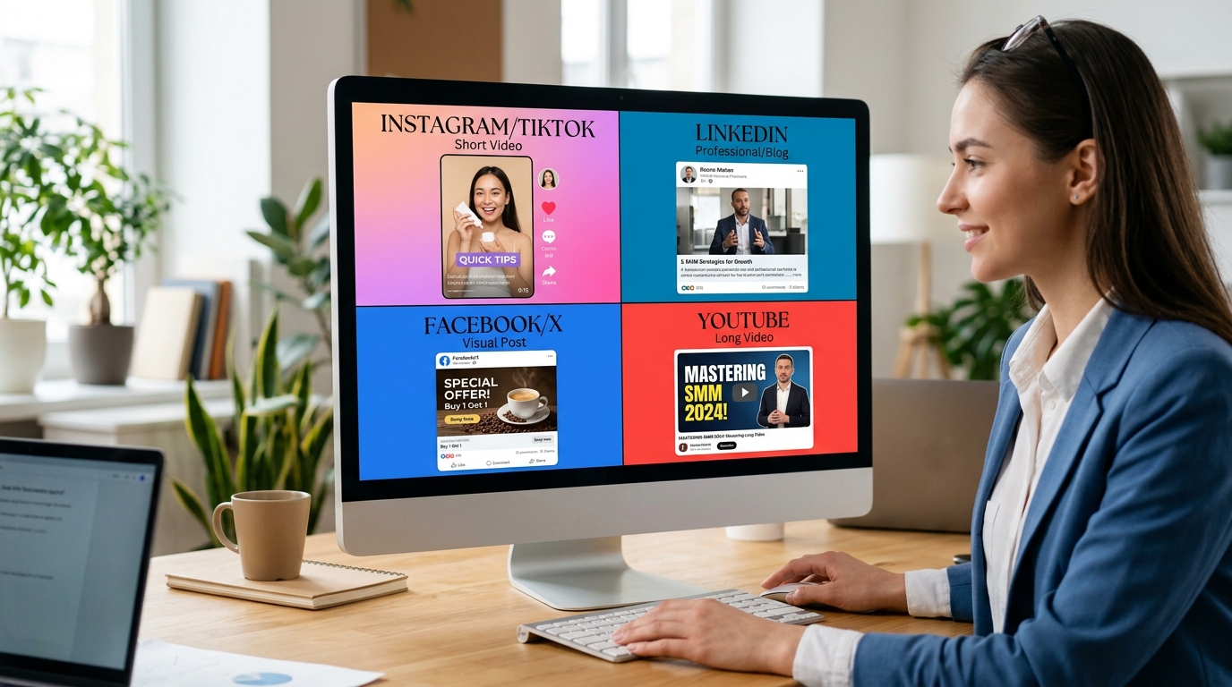 Fragmented attention across different social media platforms