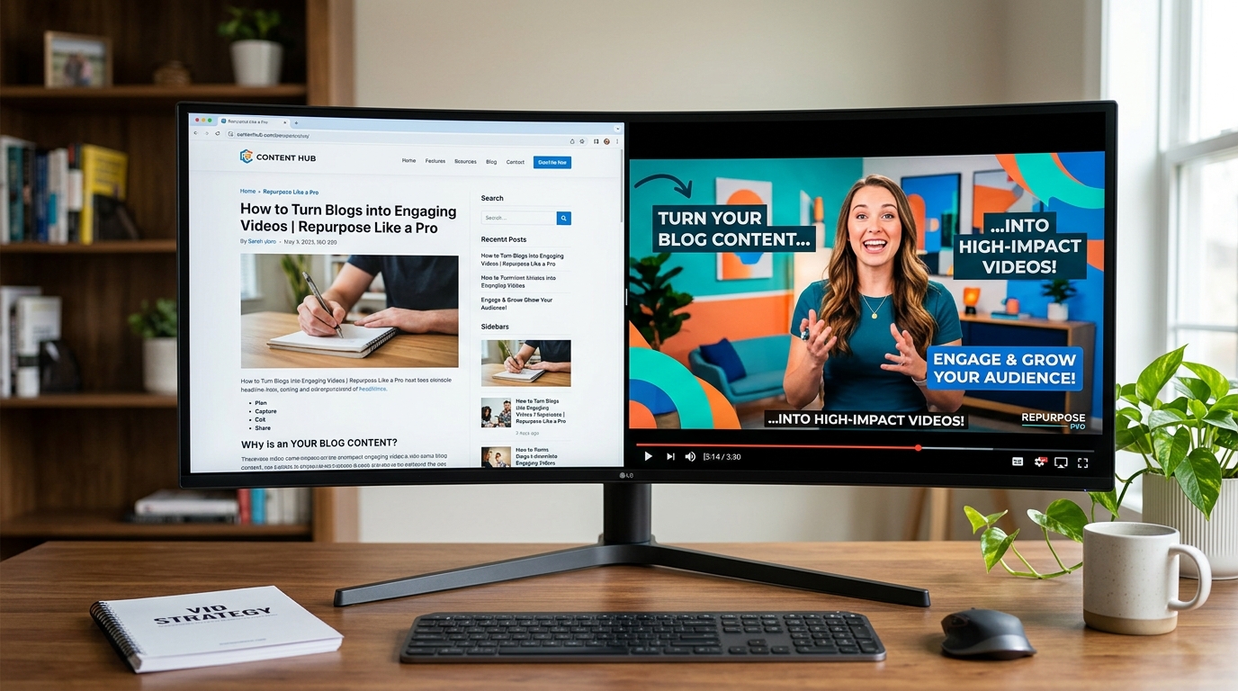 Visualizing written content into video format
