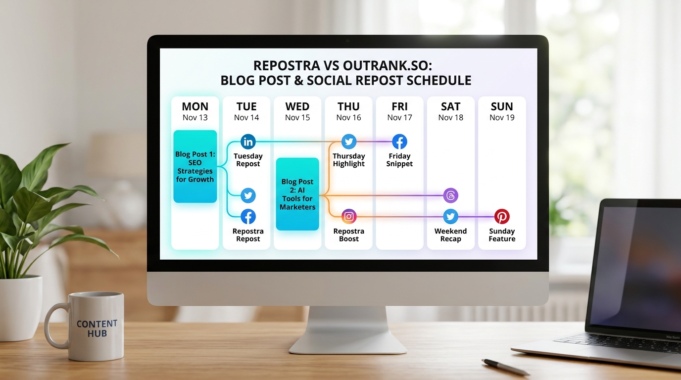 Integrated weekly content calendar