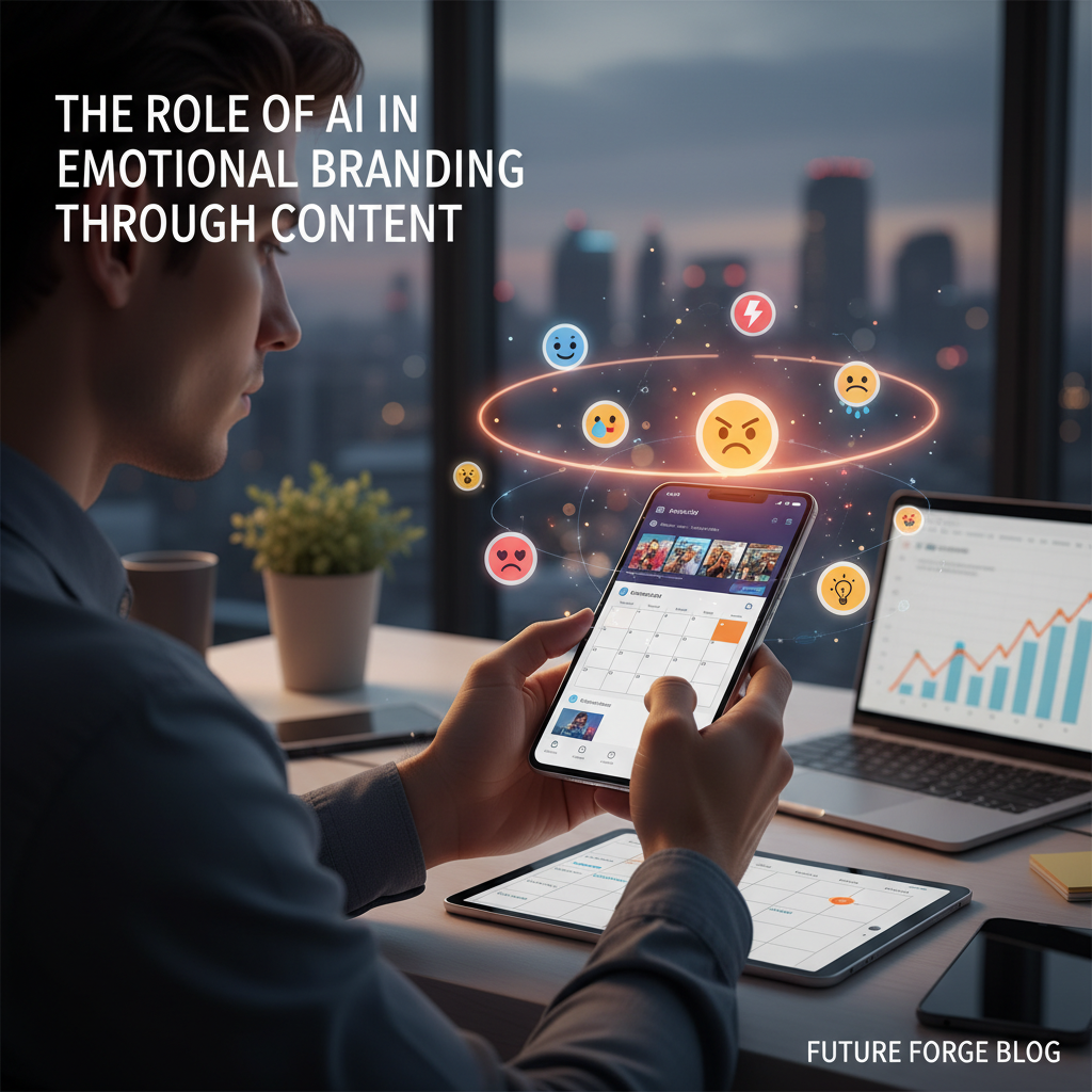 Social media manager optimizing content timing based on emotional analytics