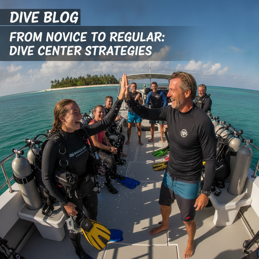 Scuba diving instructor and a happy new diver celebrating after a successful certification dive
