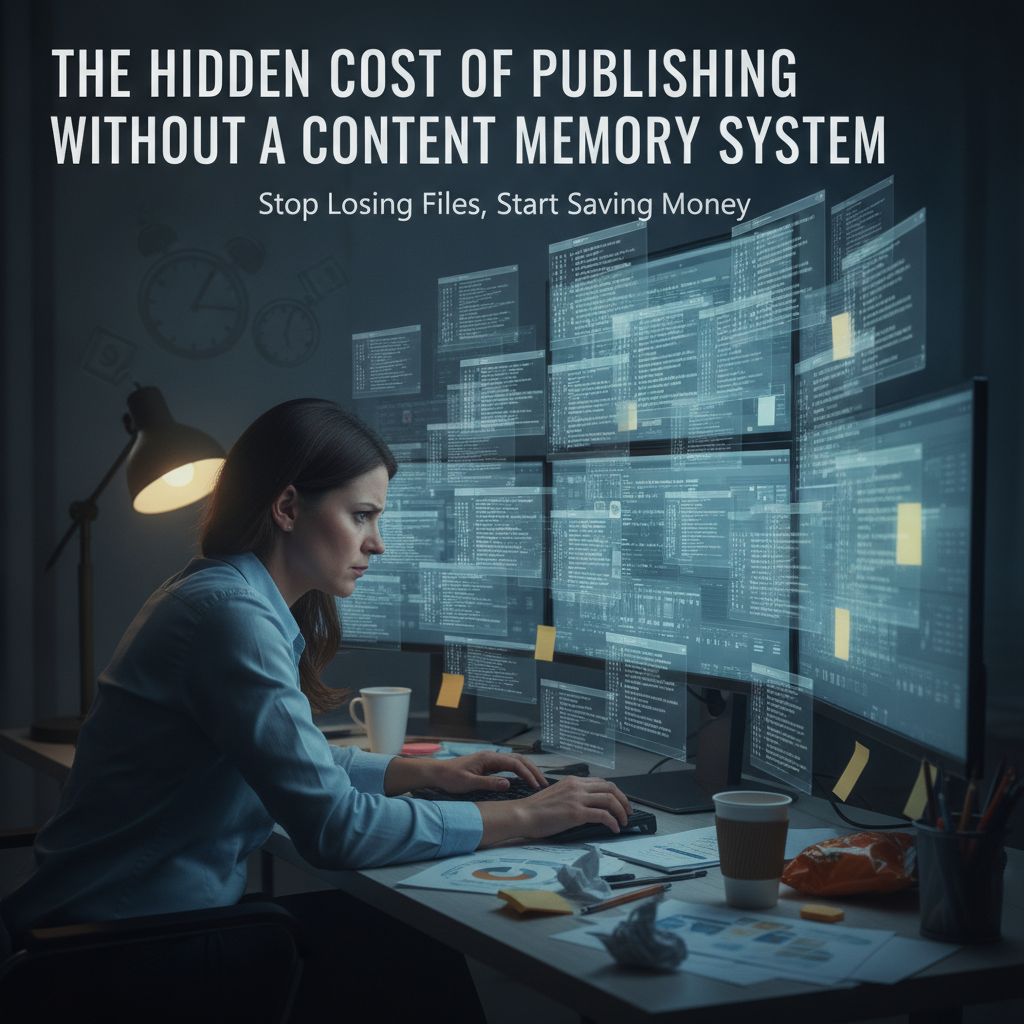 Marketing professional experiencing content amnesia