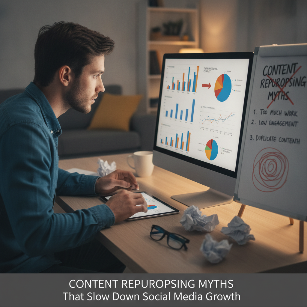 Marketer reviewing analytics to identify cornerstone content pieces