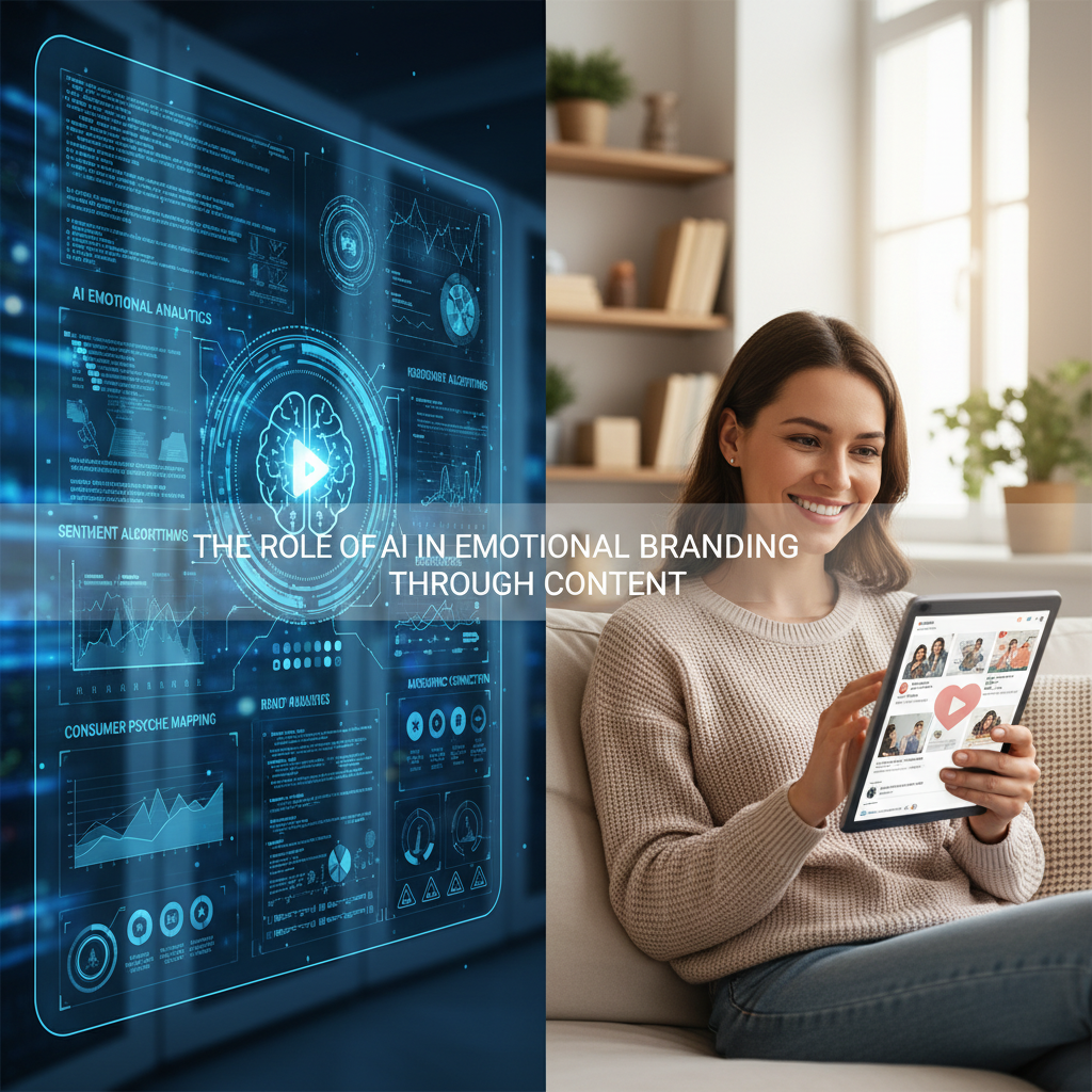 Visual representation of the balance between data analytics and human emotion