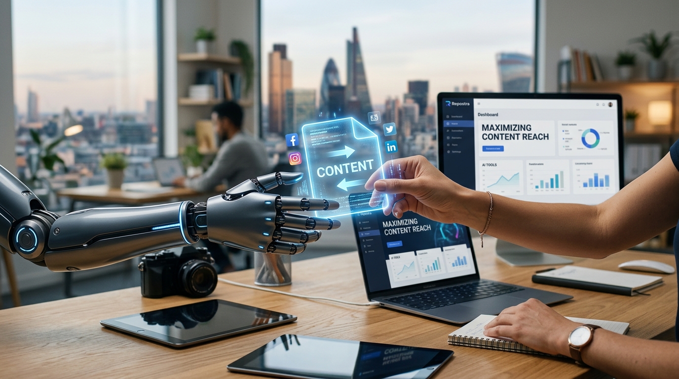 Human and AI working together on content strategy