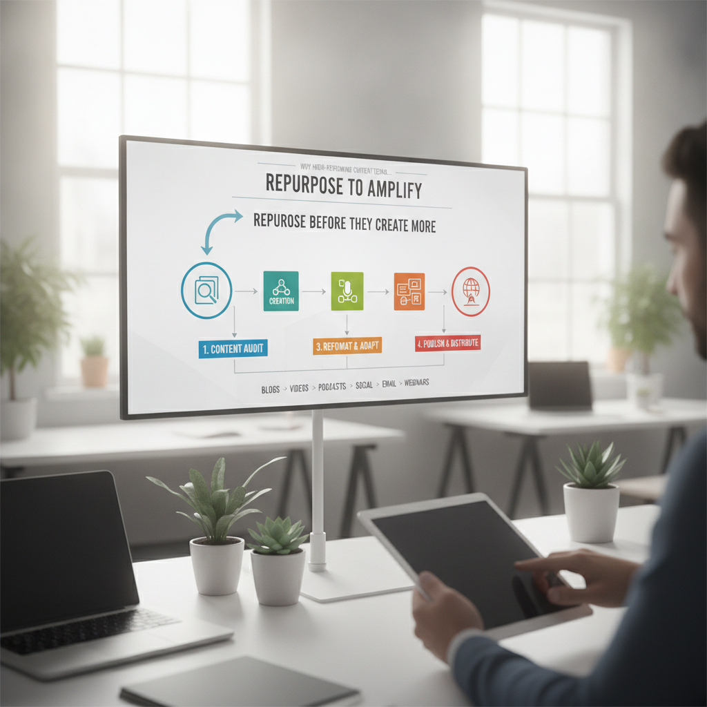 Step-by-step content repurposing workflow
