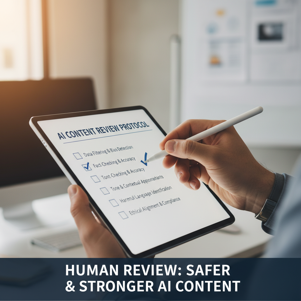 Digital checklist for content review