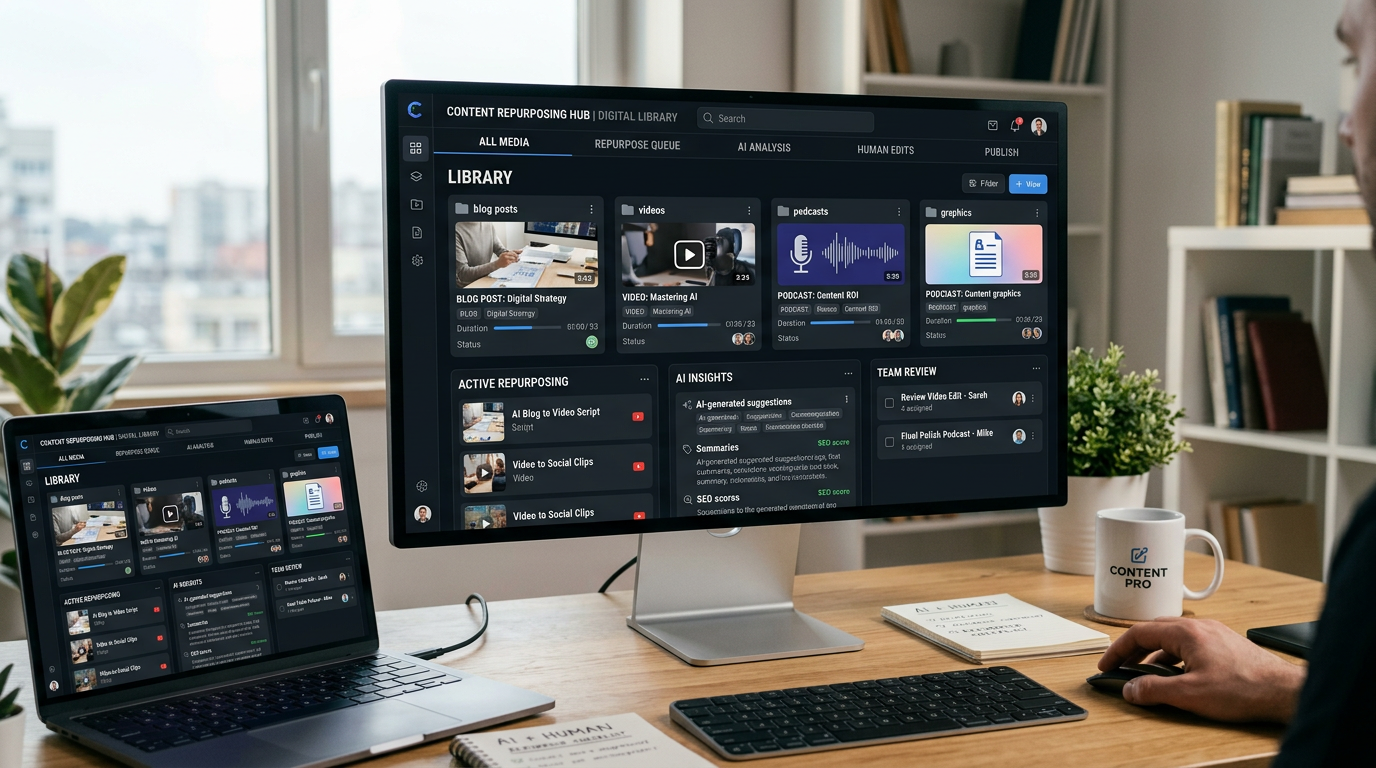 Digital content management system interface