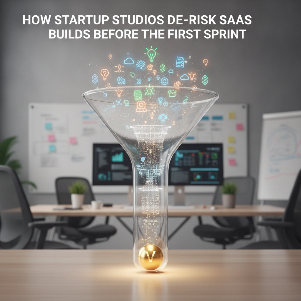 The double-filter approach used by startup studios to eliminate weak ideas before development