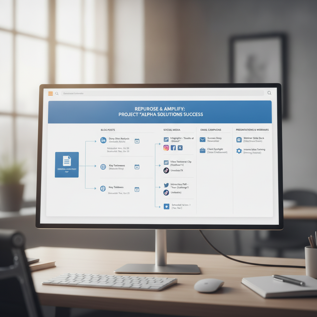 Content distribution dashboard scheduling social and email posts