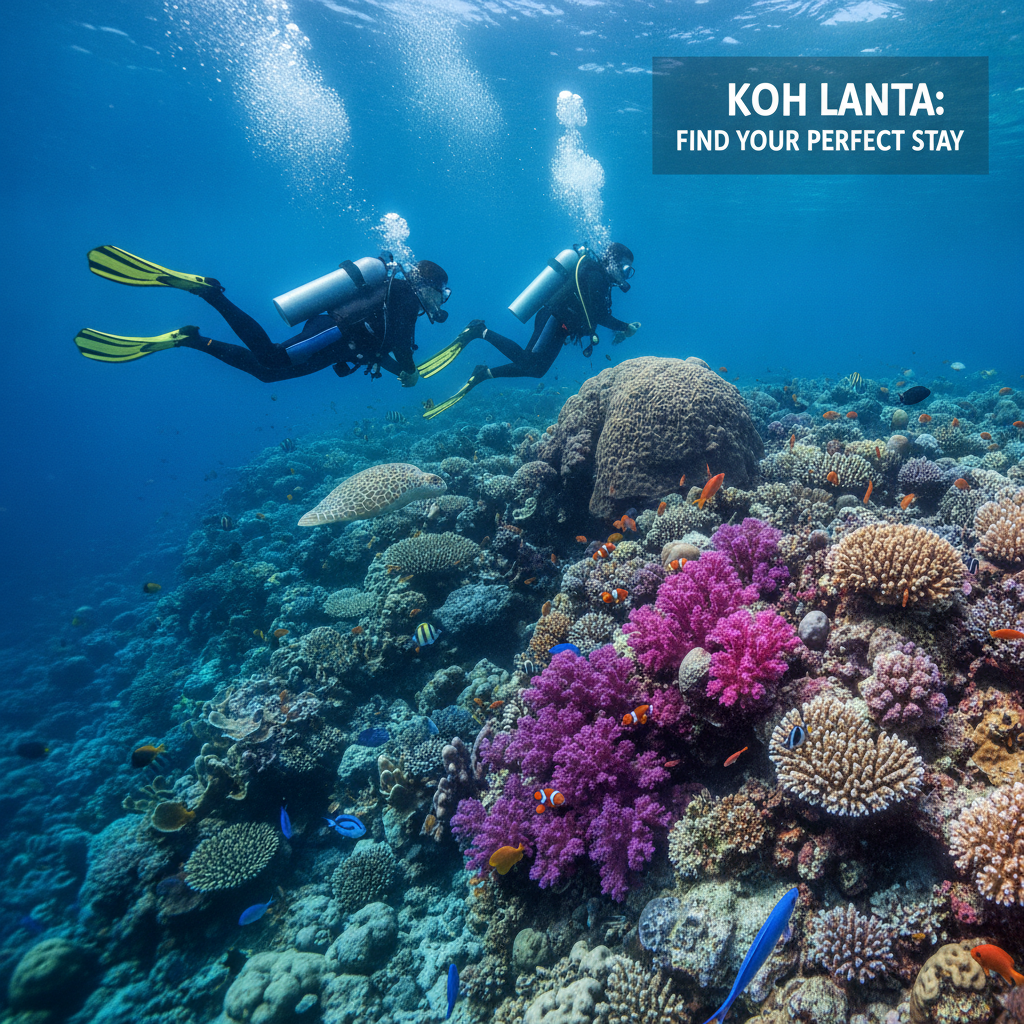 Scuba diving at Hin Daeng near Koh Lanta Thailand