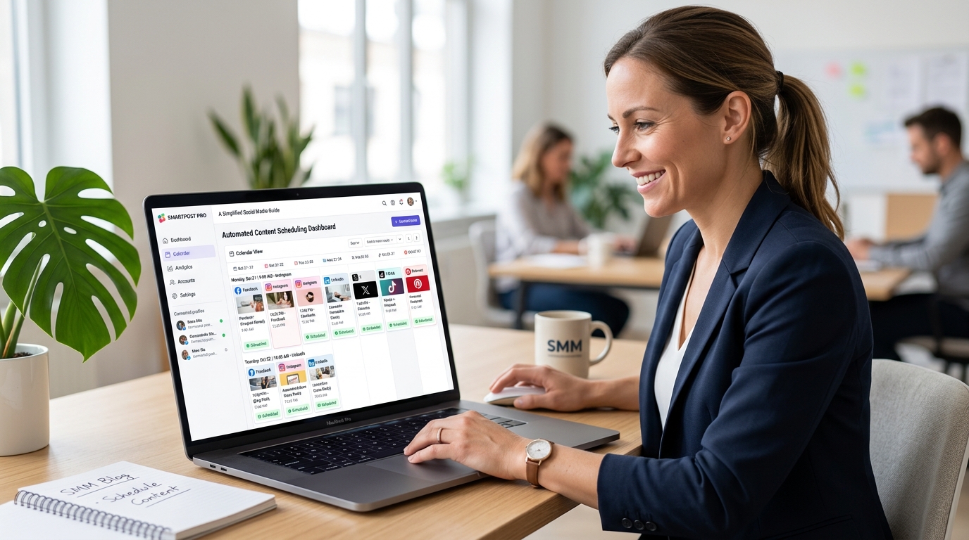 Repostra automated social media scheduling dashboard