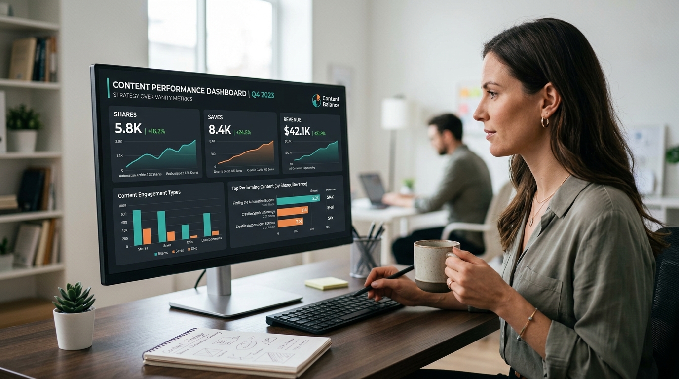 Content strategy analytics dashboard
