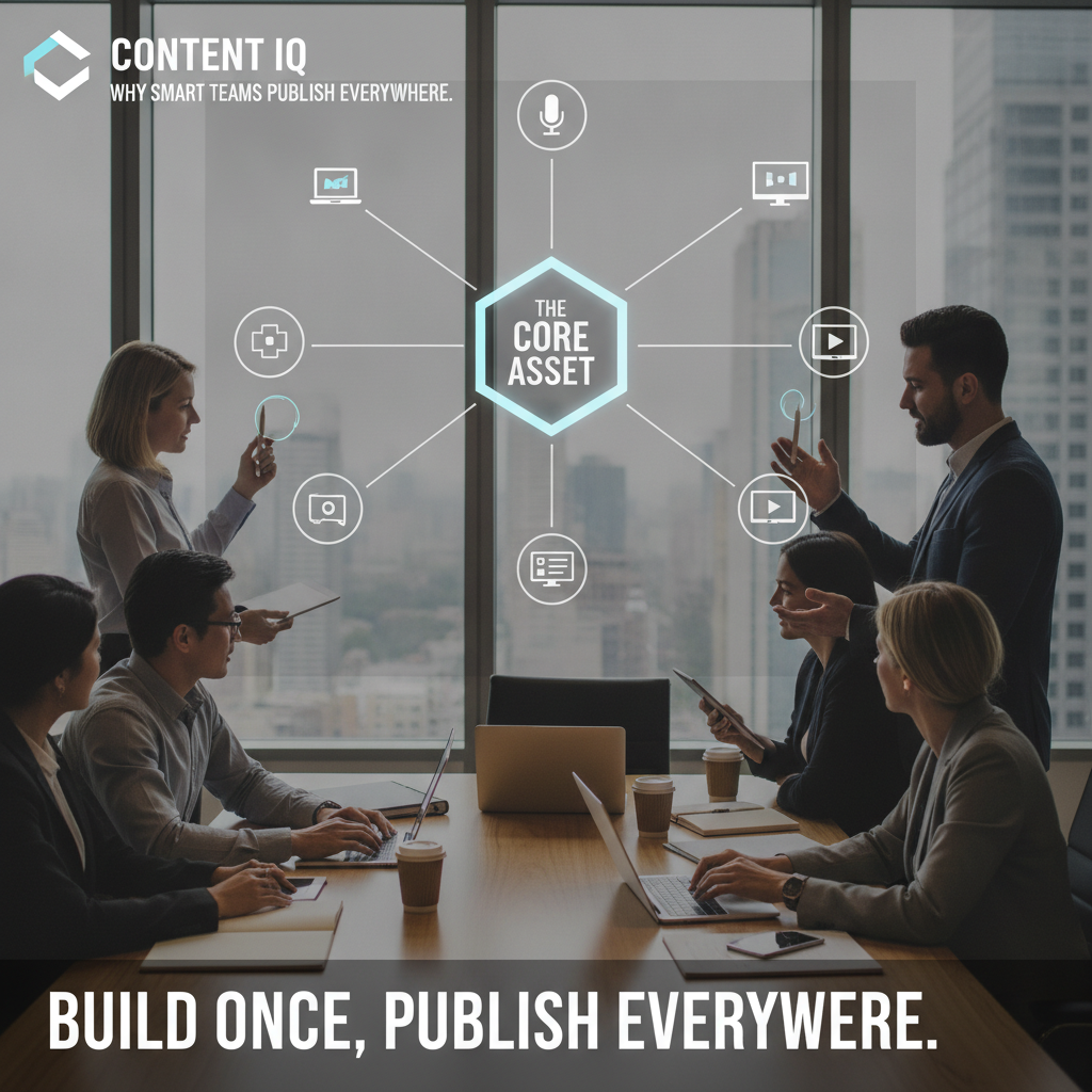 A team planning a build once publish everywhere content strategy