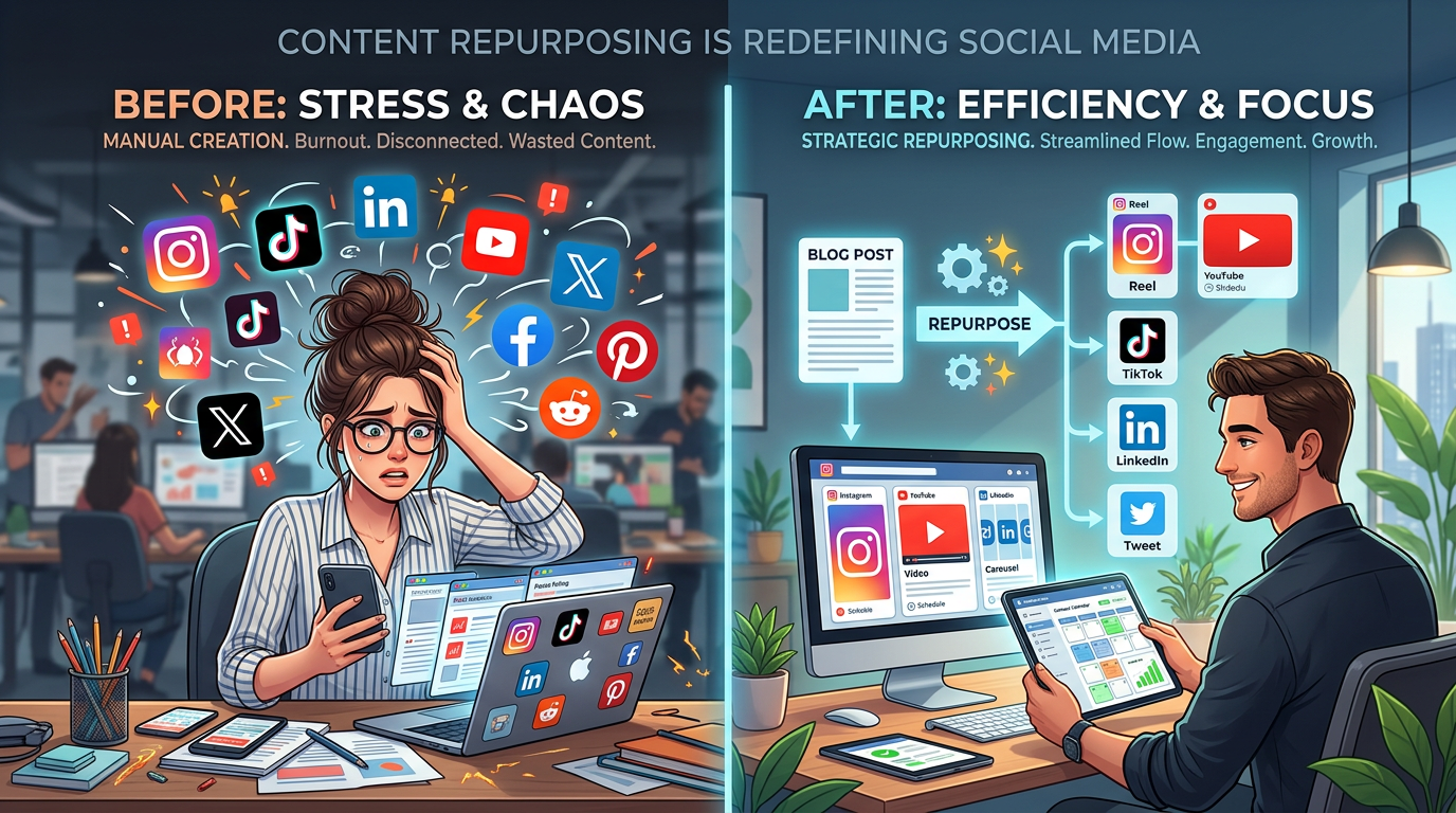 Volume-based versus value-based social media strategy concept